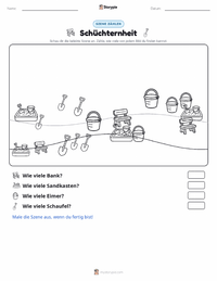 Schüchternheit druckbare Arbeitsblatt Vorschau