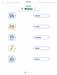 Shyness printable worksheet for kids