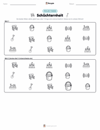 Schüchternheit druckbare Arbeitsblatt Vorschau
