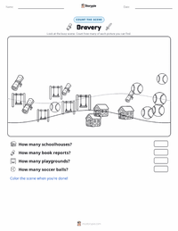 Bravery printable worksheet preview