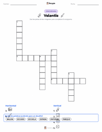 Vista previa de la hoja de trabajo imprimible de Valentía