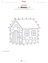 Bravery printable worksheet preview