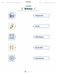 Bravery printable worksheet for kids