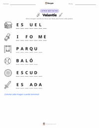 Vista previa de la hoja de trabajo imprimible de Valentía