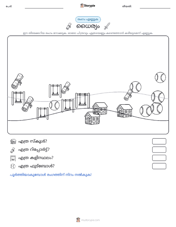 എണ്ണുന്ന ദൃശ്യങ്ങൾ