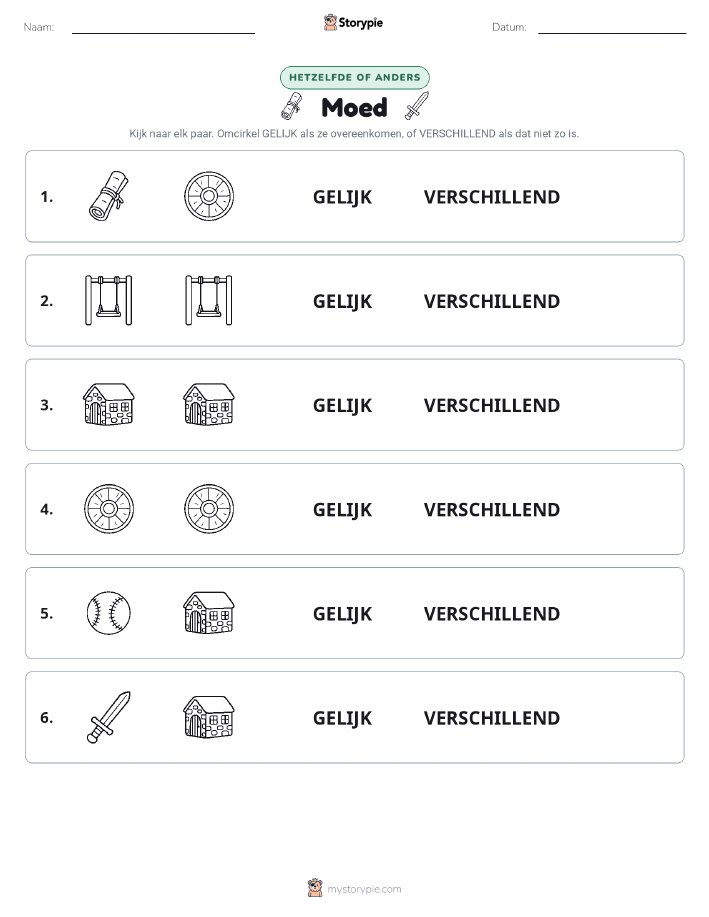 Zelfde of Verschillend