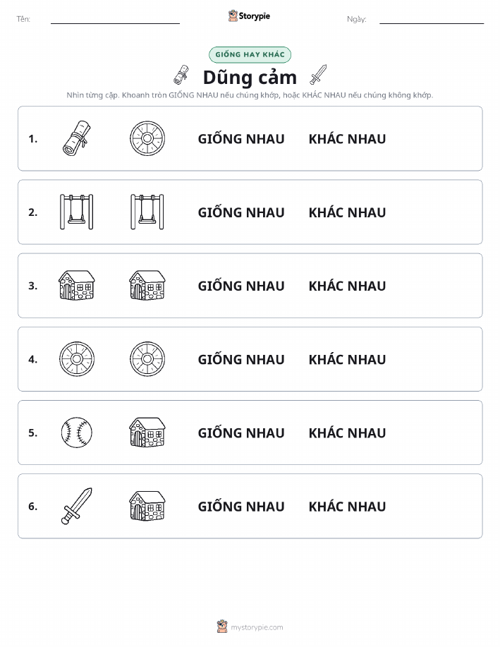 Giống Hay Khác