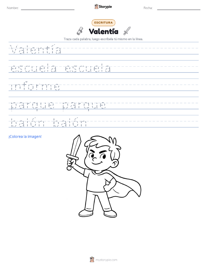 Práctica de Escritura