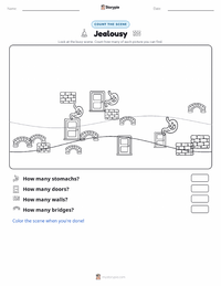 Jealousy printable worksheet preview
