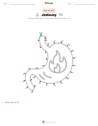 Jealousy printable worksheet preview