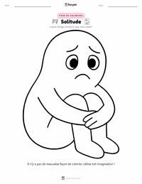 Page de coloriage Solitude pour les enfants