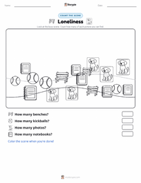 Loneliness printable worksheet preview