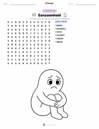 Eenzaamheid afdrukbare werkblad voorbeeld