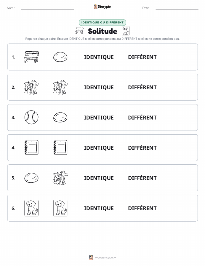 Identique ou Différent