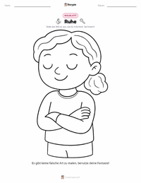 Ruhe Malvorlage für Kinder