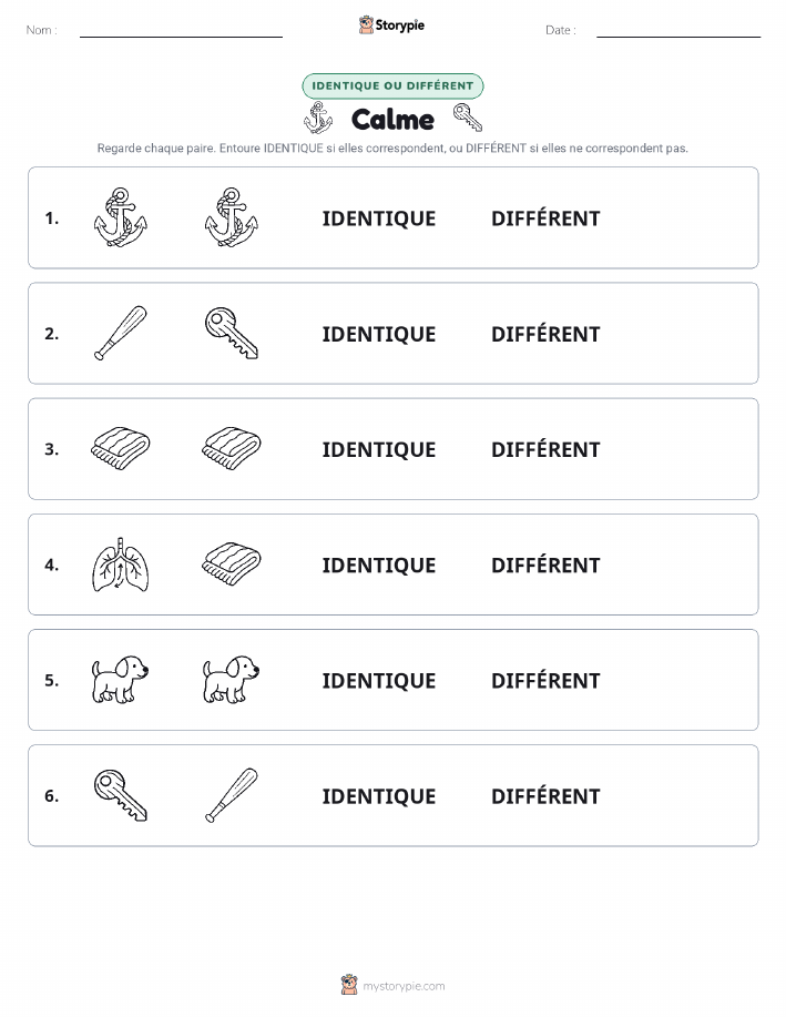 Identique ou Différent
