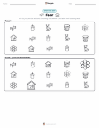 Fear printable worksheet preview