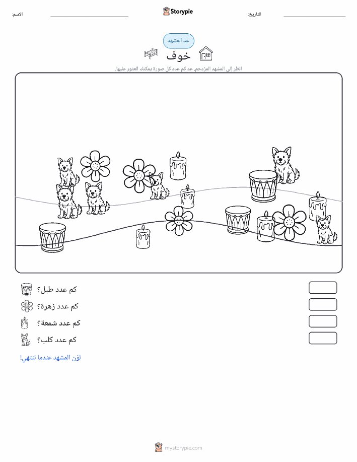 مشهد العد
