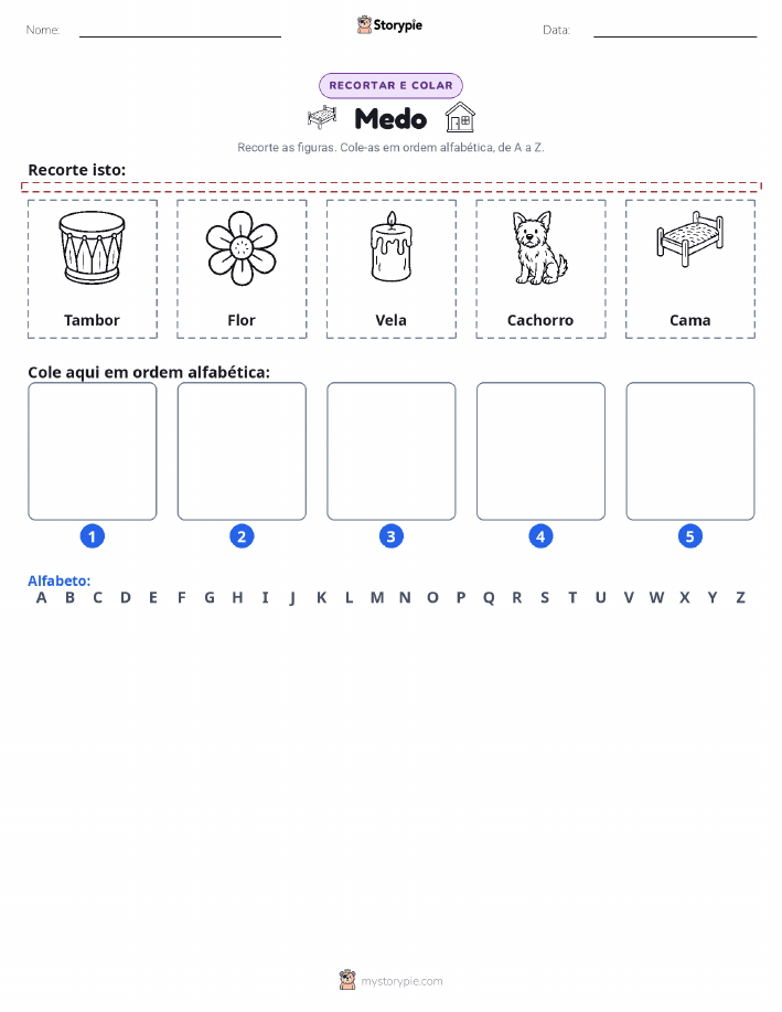 Recortar & Colar Alfabeto