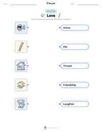 Love printable worksheet for kids
