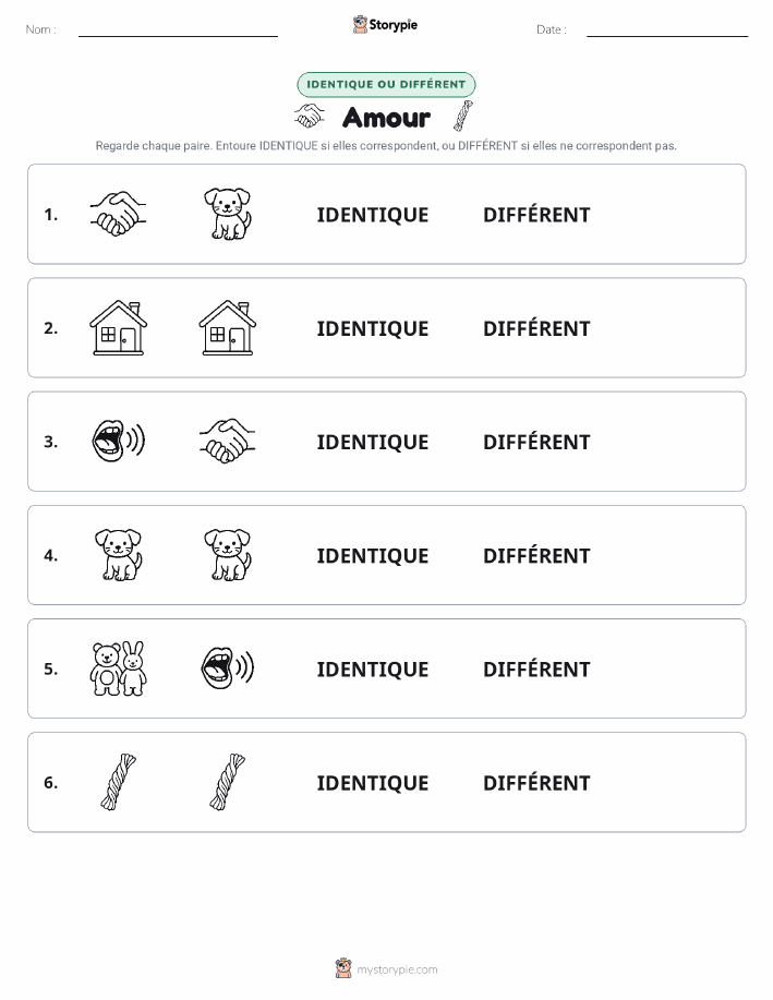 Identique ou Différent