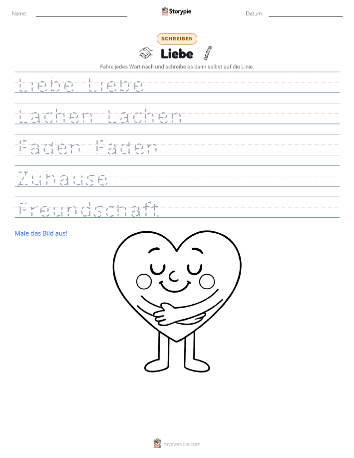 Schreibübung