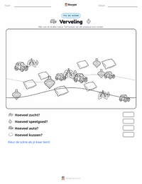 Verveling afdrukbare werkblad voorbeeld