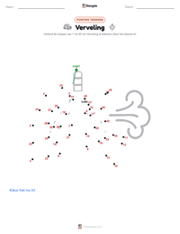 Verveling afdrukbare werkblad voorbeeld