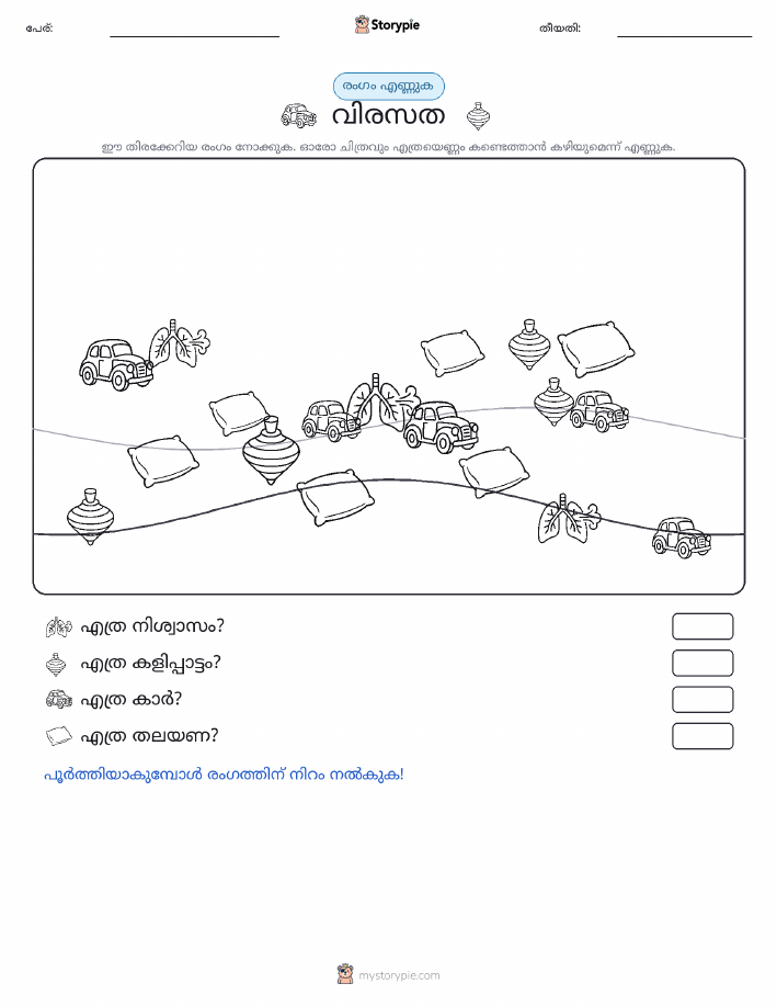 എണ്ണുന്ന ദൃശ്യങ്ങൾ
