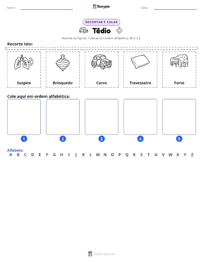 Recortar & Colar Alfabeto
