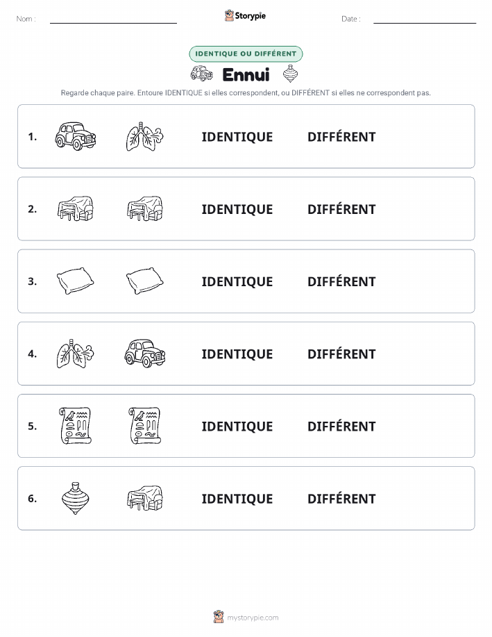 Identique ou Différent