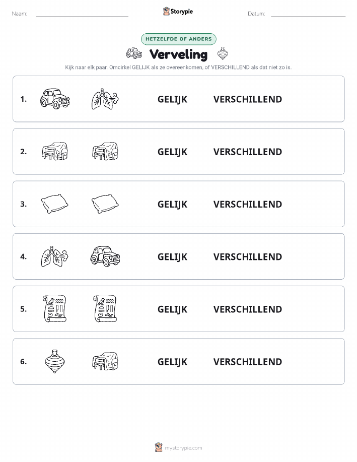 Zelfde of Verschillend
