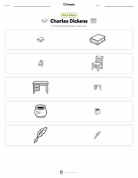 Charles Dickens printable worksheet preview