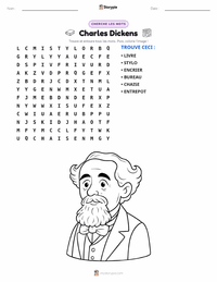 Aperçu de la feuille de travail imprimable Charles Dickens