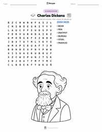 Charles Dickens afdrukbare werkblad voorbeeld