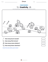 Creativity printable worksheet preview