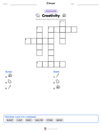 Creativity printable worksheet preview