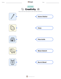 Creativity printable worksheet for kids