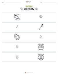 Creativity printable worksheet preview