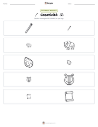 Anteprima della scheda stampabile di Creatività