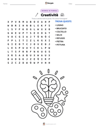 Anteprima della scheda stampabile di Creatività