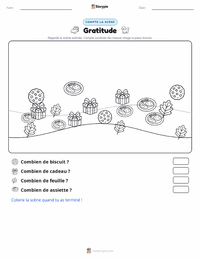 Aperçu de la feuille de travail imprimable Gratitude