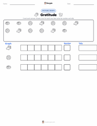 Gratitude printable worksheet preview