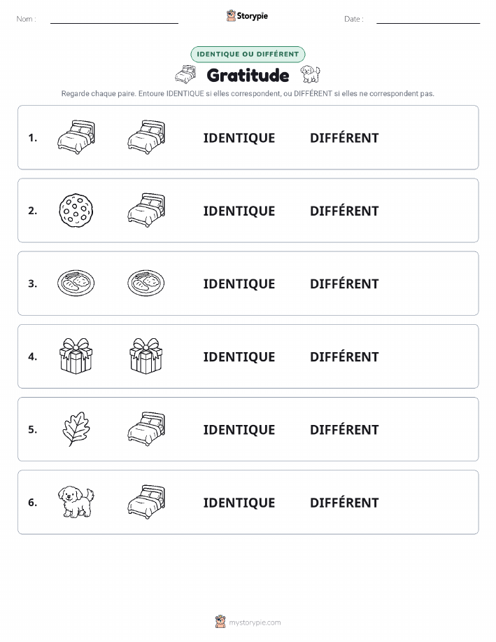 Identique ou Différent