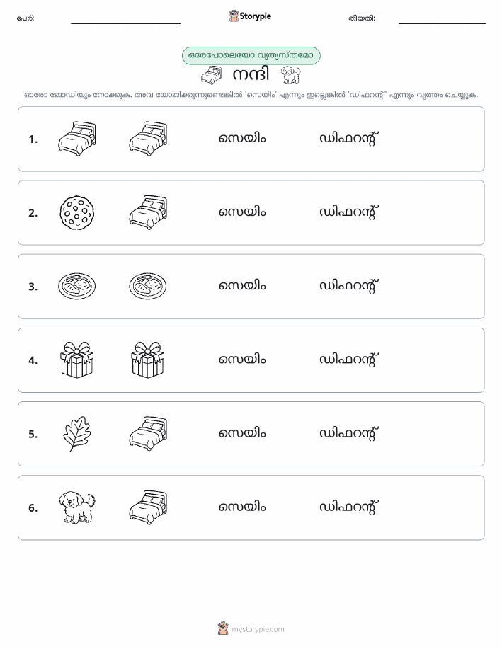ഒന്നോ വ്യത്യാസമോ