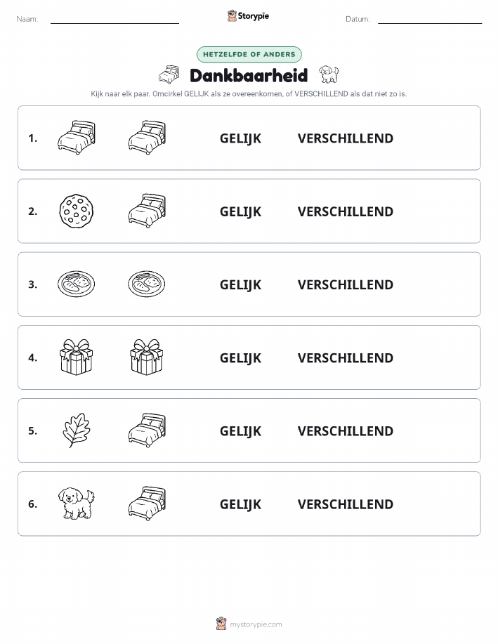 Zelfde of Verschillend