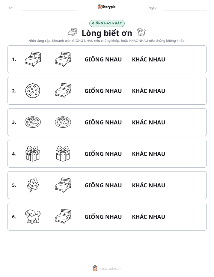 Giống Hay Khác