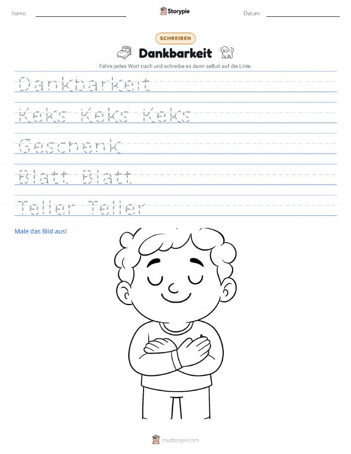 Schreibübung