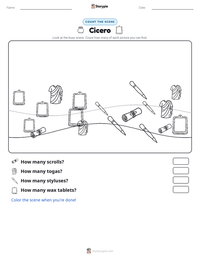 Cicero printable worksheet preview