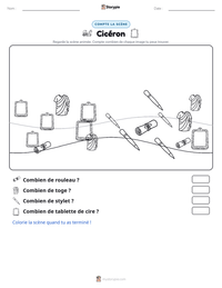 Aperçu de la feuille de travail imprimable Cicéron